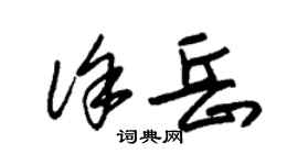 朱錫榮徐岳草書個性簽名怎么寫