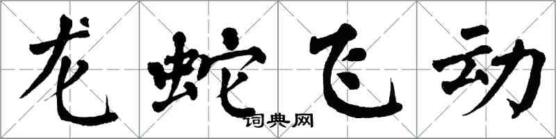 翁闓運龍蛇飛動楷書怎么寫