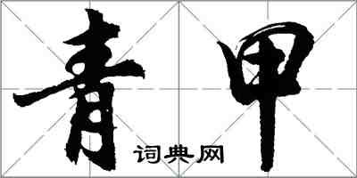 胡問遂青甲行書怎么寫