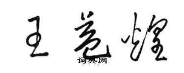 駱恆光王益煌草書個性簽名怎么寫