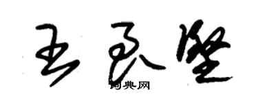 朱錫榮王良堅草書個性簽名怎么寫