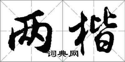 胡問遂兩楷行書怎么寫