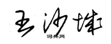 朱錫榮王沙城草書個性簽名怎么寫