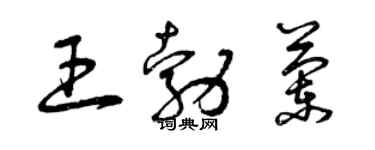曾慶福王勃蘭草書個性簽名怎么寫