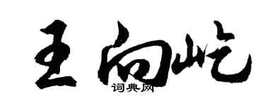 胡問遂王向屹行書個性簽名怎么寫