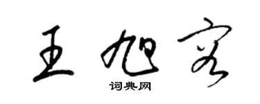 梁錦英王旭容草書個性簽名怎么寫