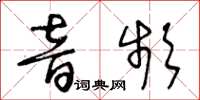 王冬齡音頻草書怎么寫