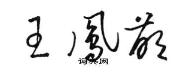 駱恆光王鳳萌草書個性簽名怎么寫