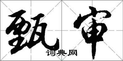 胡問遂甄審行書怎么寫