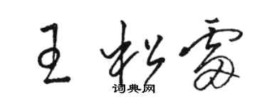 駱恆光王松雷草書個性簽名怎么寫