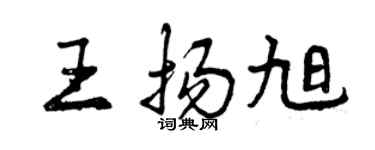 曾慶福王揚旭行書個性簽名怎么寫