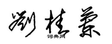 朱錫榮劉桂蘭草書個性簽名怎么寫