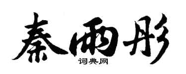 胡問遂秦雨彤行書個性簽名怎么寫