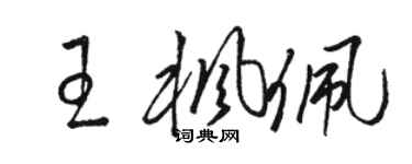 駱恆光王楓佩草書個性簽名怎么寫