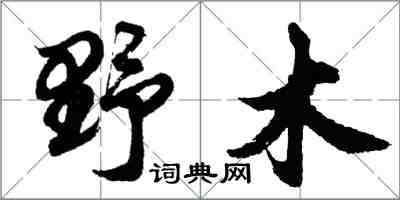 胡問遂野木行書怎么寫