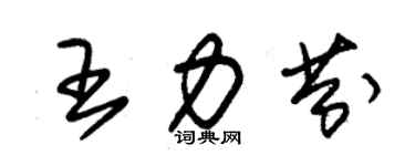 朱錫榮王力芬草書個性簽名怎么寫