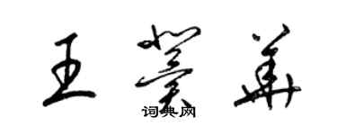 梁錦英王冀華草書個性簽名怎么寫