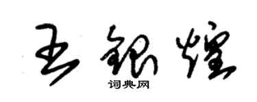 朱錫榮王銀煌草書個性簽名怎么寫