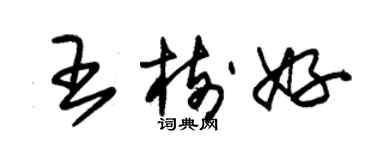 朱錫榮王樹好草書個性簽名怎么寫
