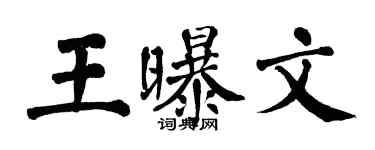 翁闓運王曝文楷書個性簽名怎么寫