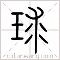 球篆書
