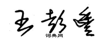 朱錫榮王彭豐草書個性簽名怎么寫