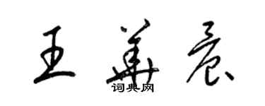 梁錦英王華晨草書個性簽名怎么寫