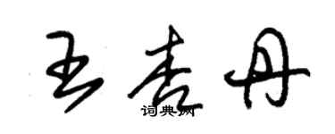 朱錫榮王杏丹草書個性簽名怎么寫