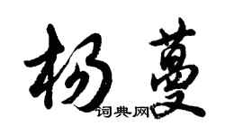 胡問遂楊蔓行書個性簽名怎么寫