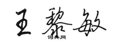 駱恆光王黎敏行書個性簽名怎么寫