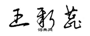 曾慶福王新蕊草書個性簽名怎么寫