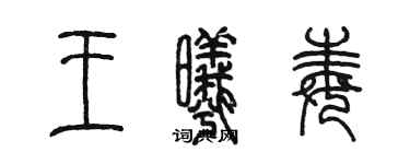 陳墨王曦毒篆書個性簽名怎么寫