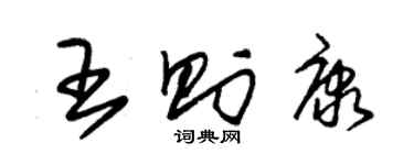 朱錫榮王則康草書個性簽名怎么寫