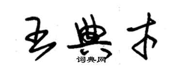 朱錫榮王典才草書個性簽名怎么寫