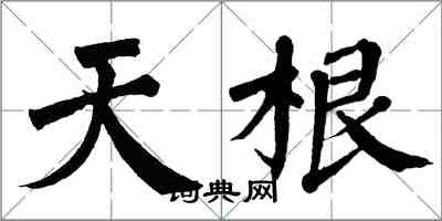 翁闓運天根楷書怎么寫