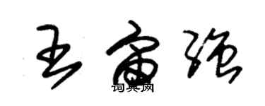 朱錫榮王宙強草書個性簽名怎么寫