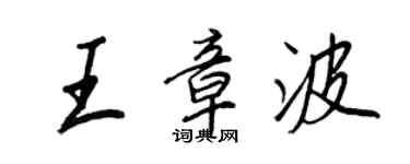 王正良王章波行書個性簽名怎么寫