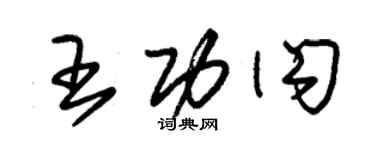 朱錫榮王功閃草書個性簽名怎么寫