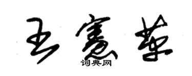 朱錫榮王憲革草書個性簽名怎么寫