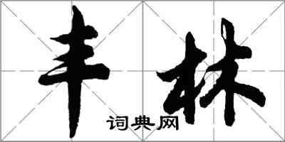 胡問遂豐林行書怎么寫