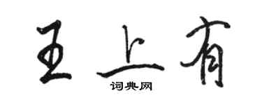 駱恆光王上有行書個性簽名怎么寫