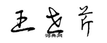 曾慶福王世芹草書個性簽名怎么寫