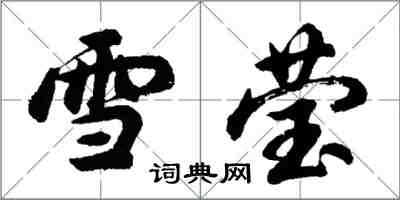 胡問遂雪瑩行書怎么寫