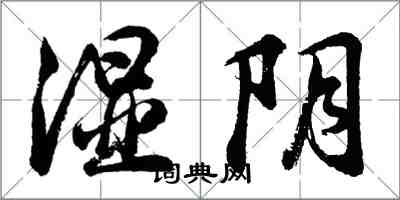 胡問遂濕陰行書怎么寫