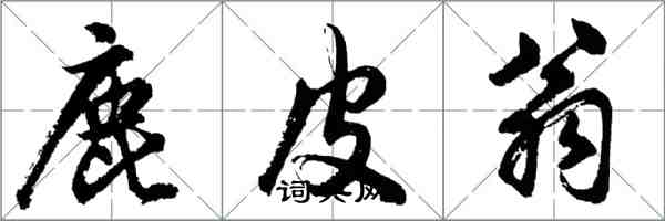 胡問遂鹿皮翁行書怎么寫