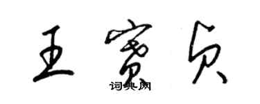 梁錦英王賽貞草書個性簽名怎么寫