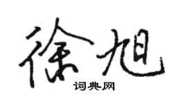 駱恆光徐旭行書個性簽名怎么寫