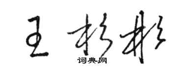 駱恆光王杉彬草書個性簽名怎么寫