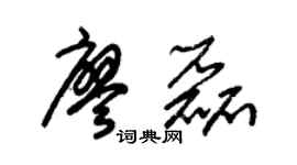 朱錫榮廖磊草書個性簽名怎么寫