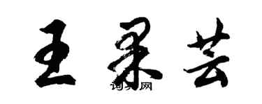 胡問遂王果芸行書個性簽名怎么寫